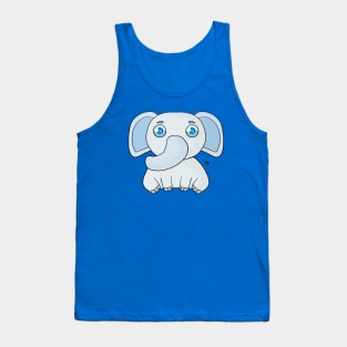 Blue elephant Tank Top